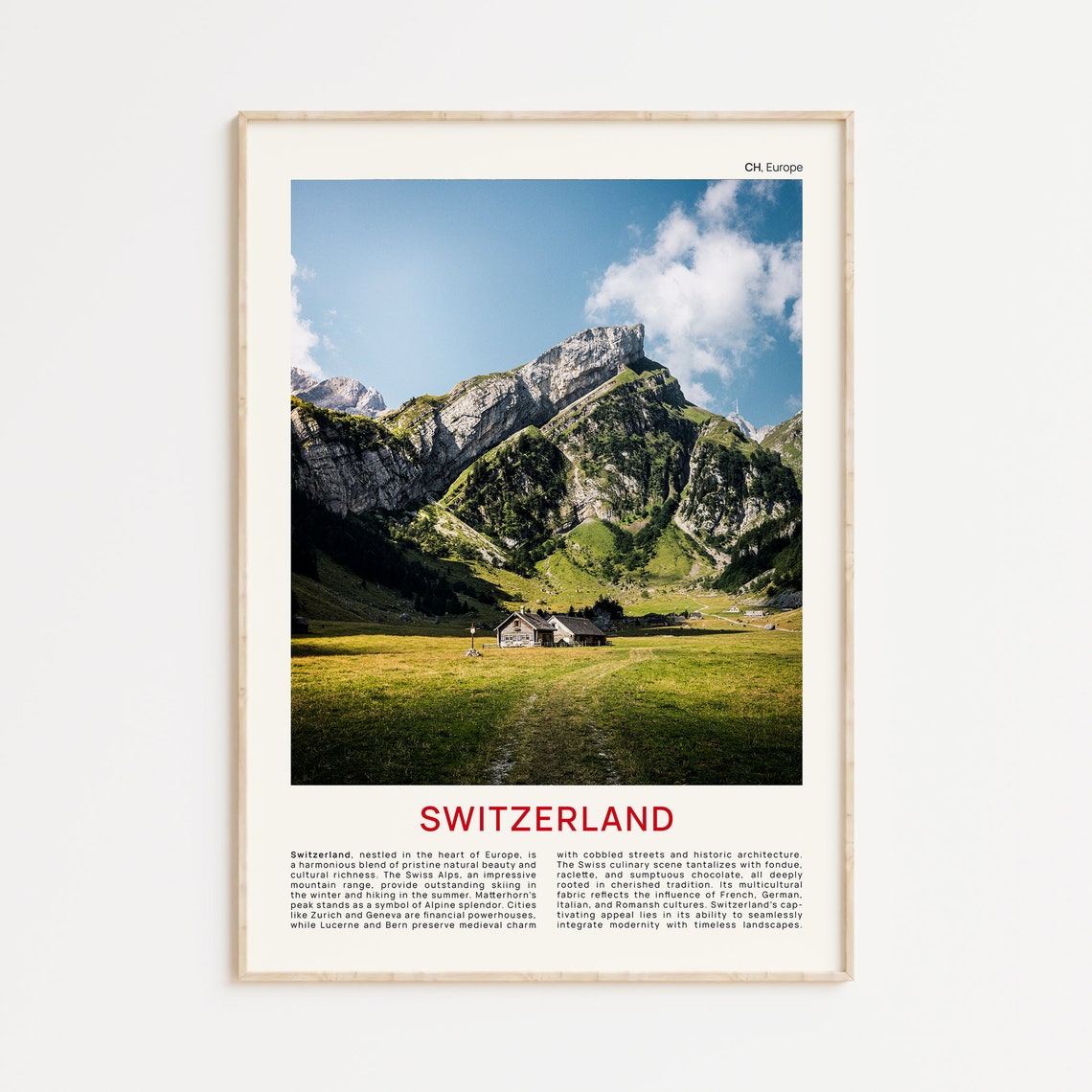 Switzerland Print Film Photo Switzerland Wall Art Switzerland Poster Switzerland Photo Switzerland Poster Print Swiss Alps Wall Decor