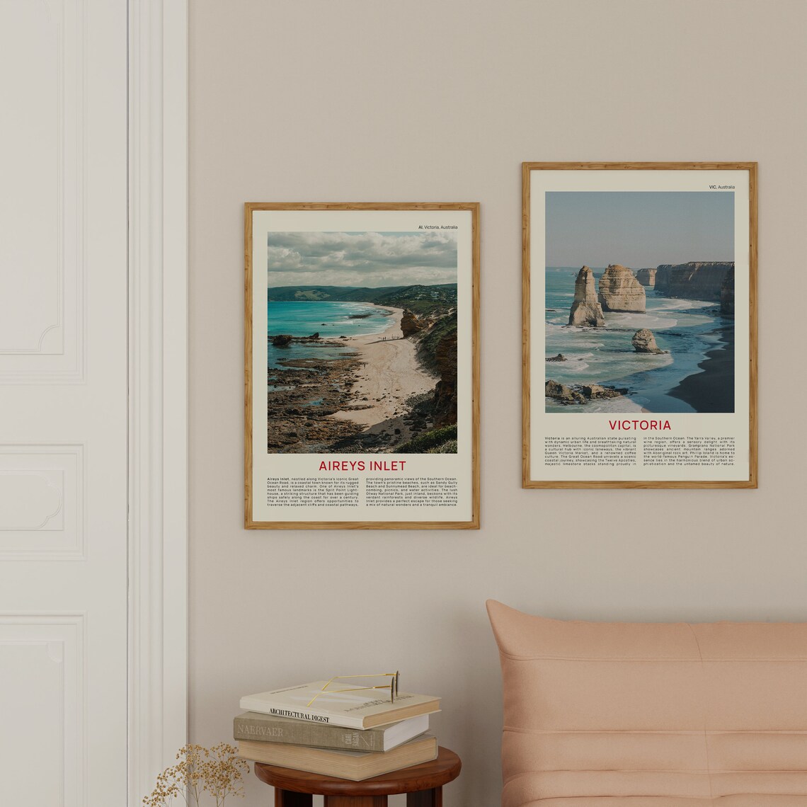 Aireys Inlet Great Ocean Road Rocky Beach Film Photo Travel Poster - Image 2