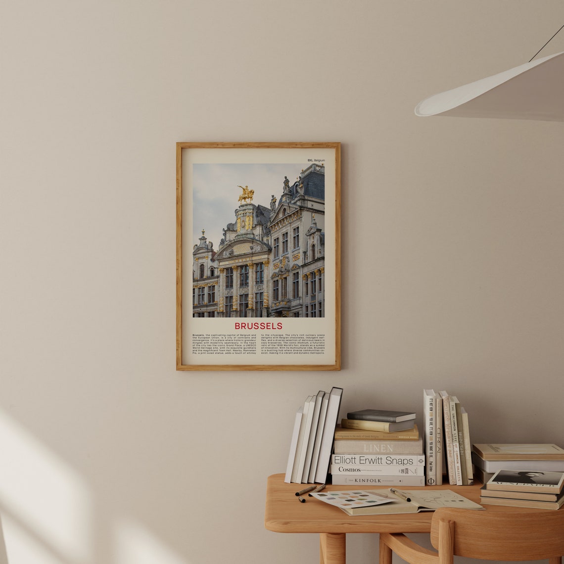 Brussels Grand Place Golden Guildhalls Film Photo Travel Poster - Image 2