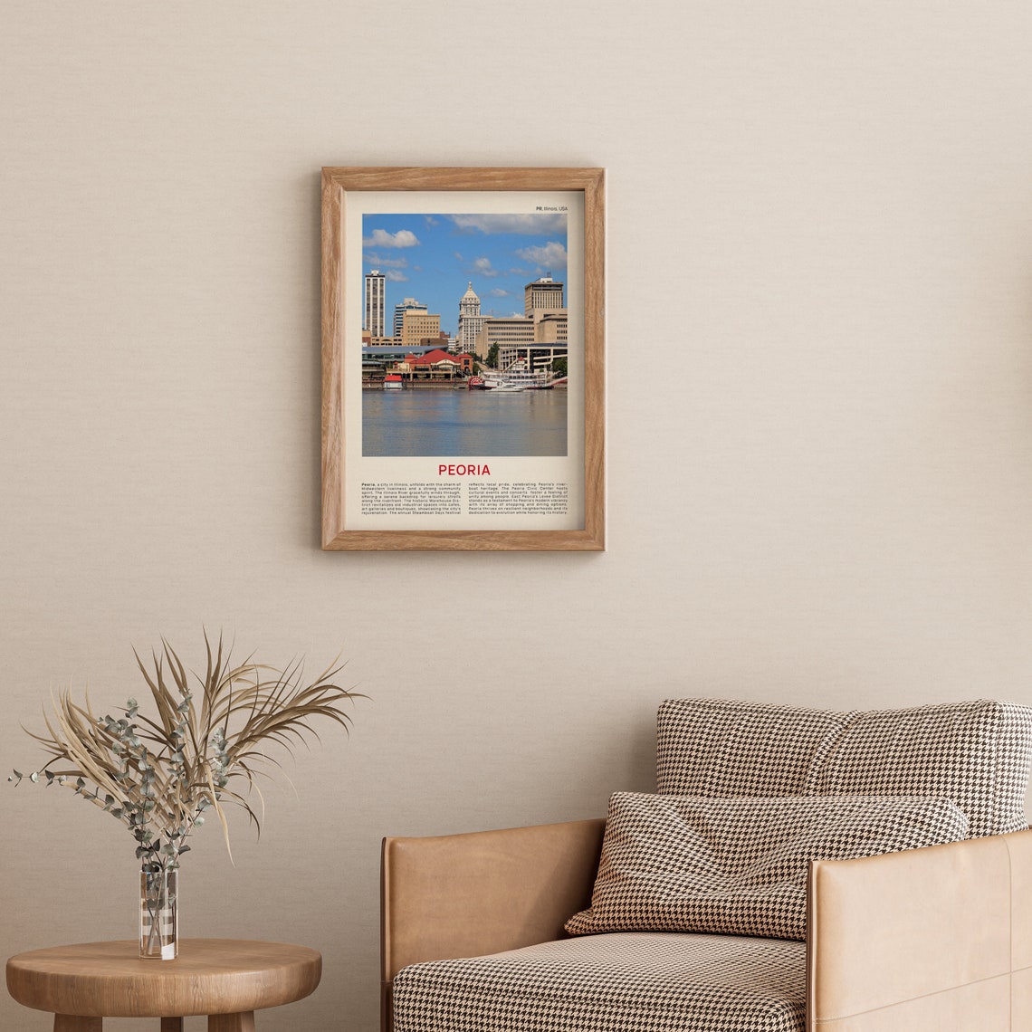 Peoria Print Film Photo Peoria Wall Art Peoria Poster Peoria Photo Peoria Poster Print Illinois Wall Decor Usa Poster Print Usa Art - Image 3