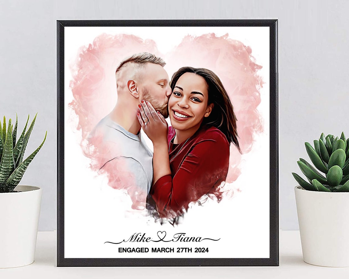 Mason and Vivian Engaged March 27th 2024 Ring Portrait Poster - Image 4