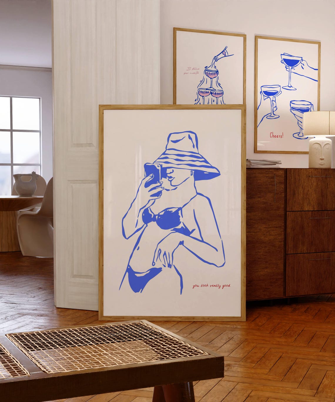 You Look Really Good Poster Aesthetic Home Wall Decor Trendy Wall Art Feminine Wall Art Vintage Retro Exhibition Art Girls Girl Print