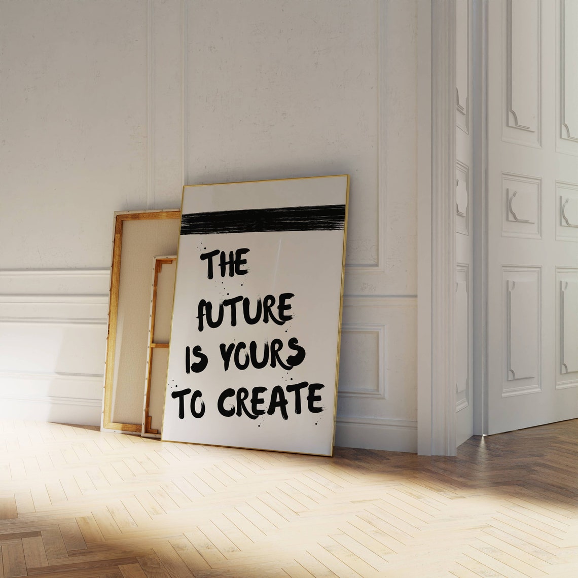 Future Is Yours To Create Poster Retro Wall Decor Inspirational Quote Print Trendy Aesthetic Home Decor Motivational Prints - Image 5