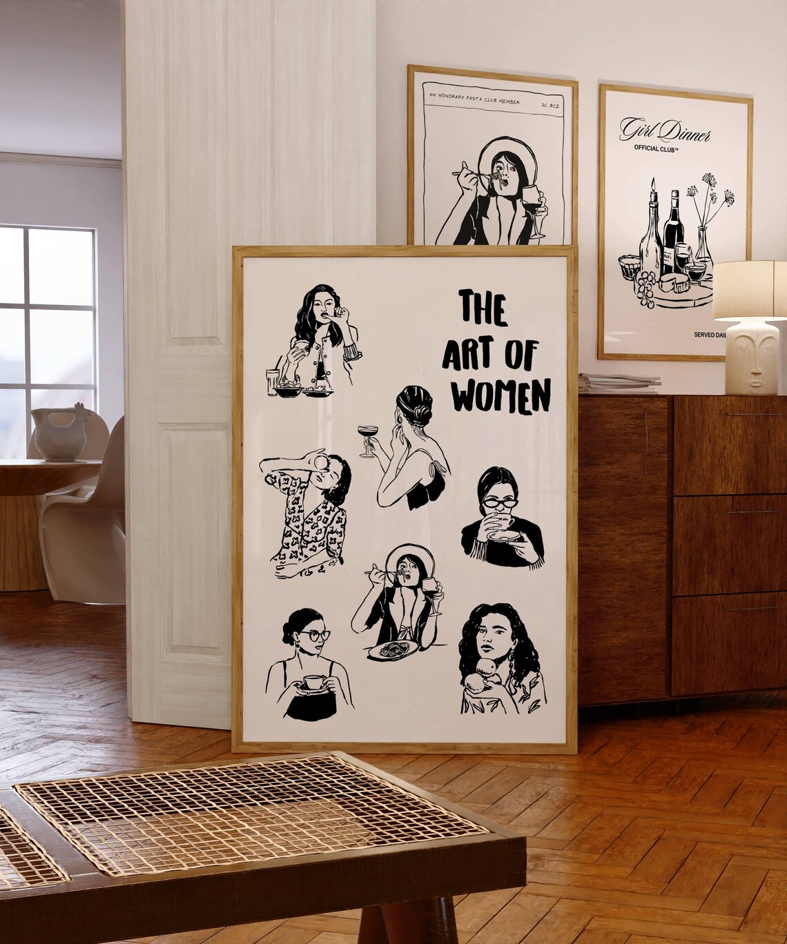 The Art of Women Black Line Illustration Feminist Home Decor Poster - Image 5
