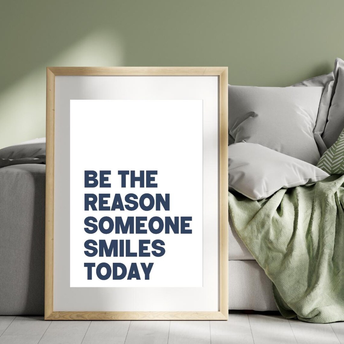 Be The Reason Someone Smiles Today, Quote Poster - Image 3