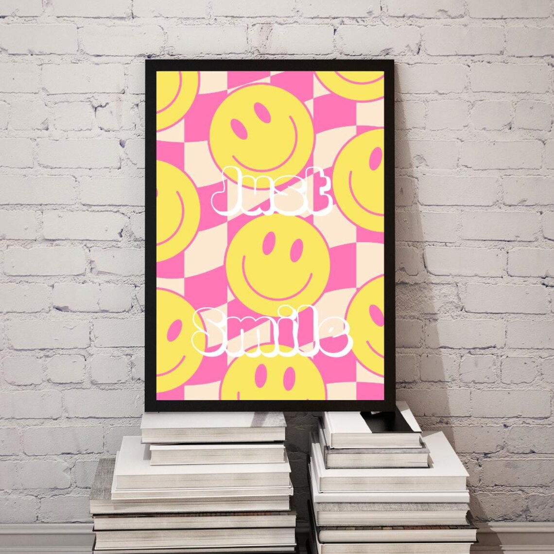 Just Smile Quote, Motivational Inspiration Poster - Image 4