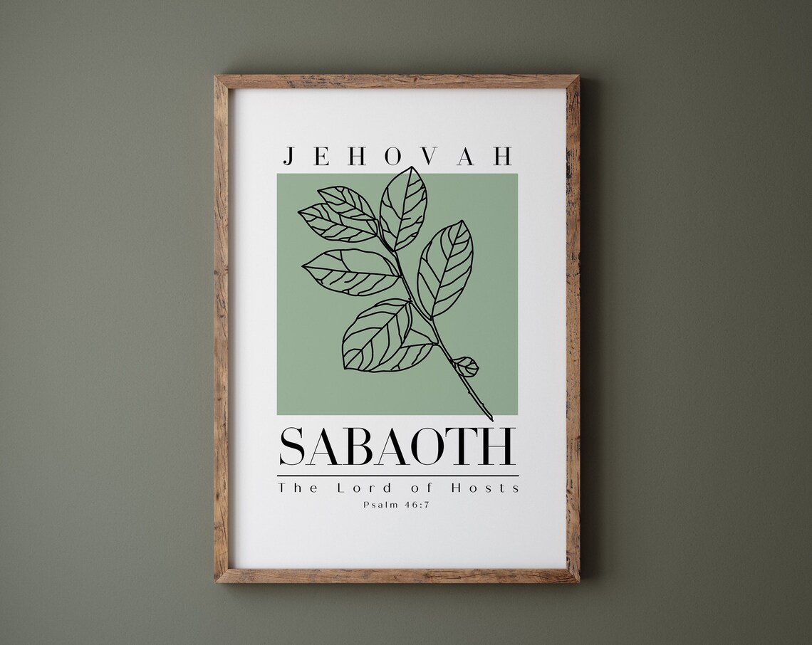 Jehovah Sabaoth The Lord Of Hosts Psalm 46:7 Print