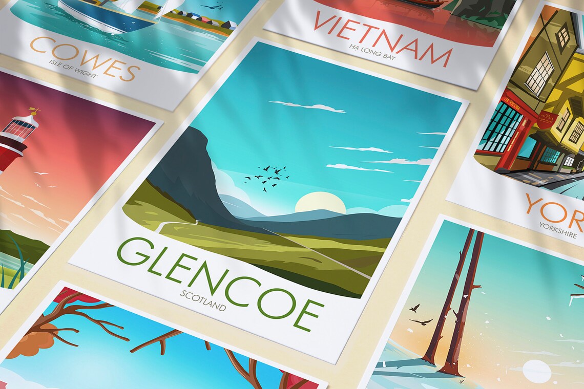 Glencoe Travel Print, Scenic Place Poster - Image 3