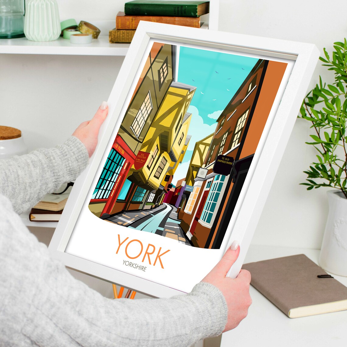 The Shambles York Travel Poster, Historic Street - Image 3