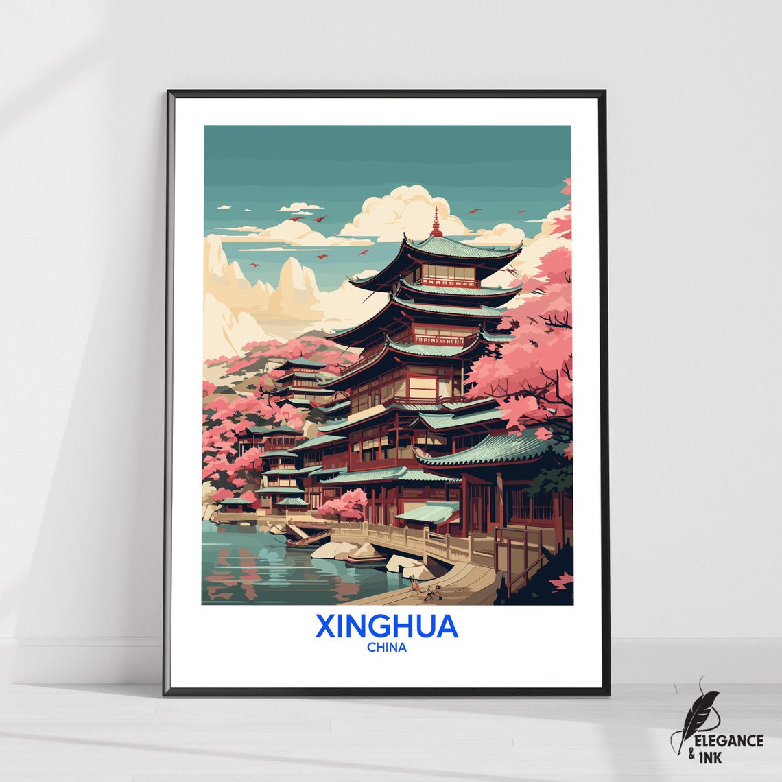 Xinghua Posterxinghua Travel Printxinghua Wall Artxinghua Decorxinghua City Gift Ideahousewarming