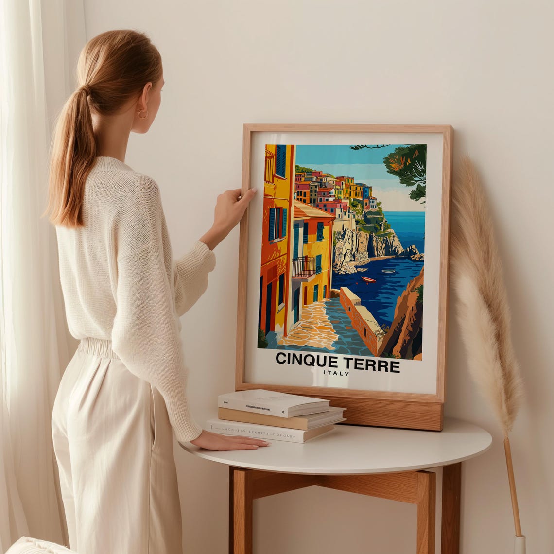 Cinque Terre Italy Poster Travel Inspired Wall Art Italian Riviera Decor Coastal Landscape Print Italian Culture Art - Image 2