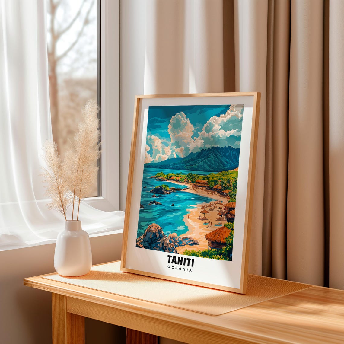 Tahiti Print French Polynesia Poster Tahiti Views Tahiti Beaches Tahiti Island Tropical Charm Tahiti Beauty Tahiti Heritage Tahiti - Image 3