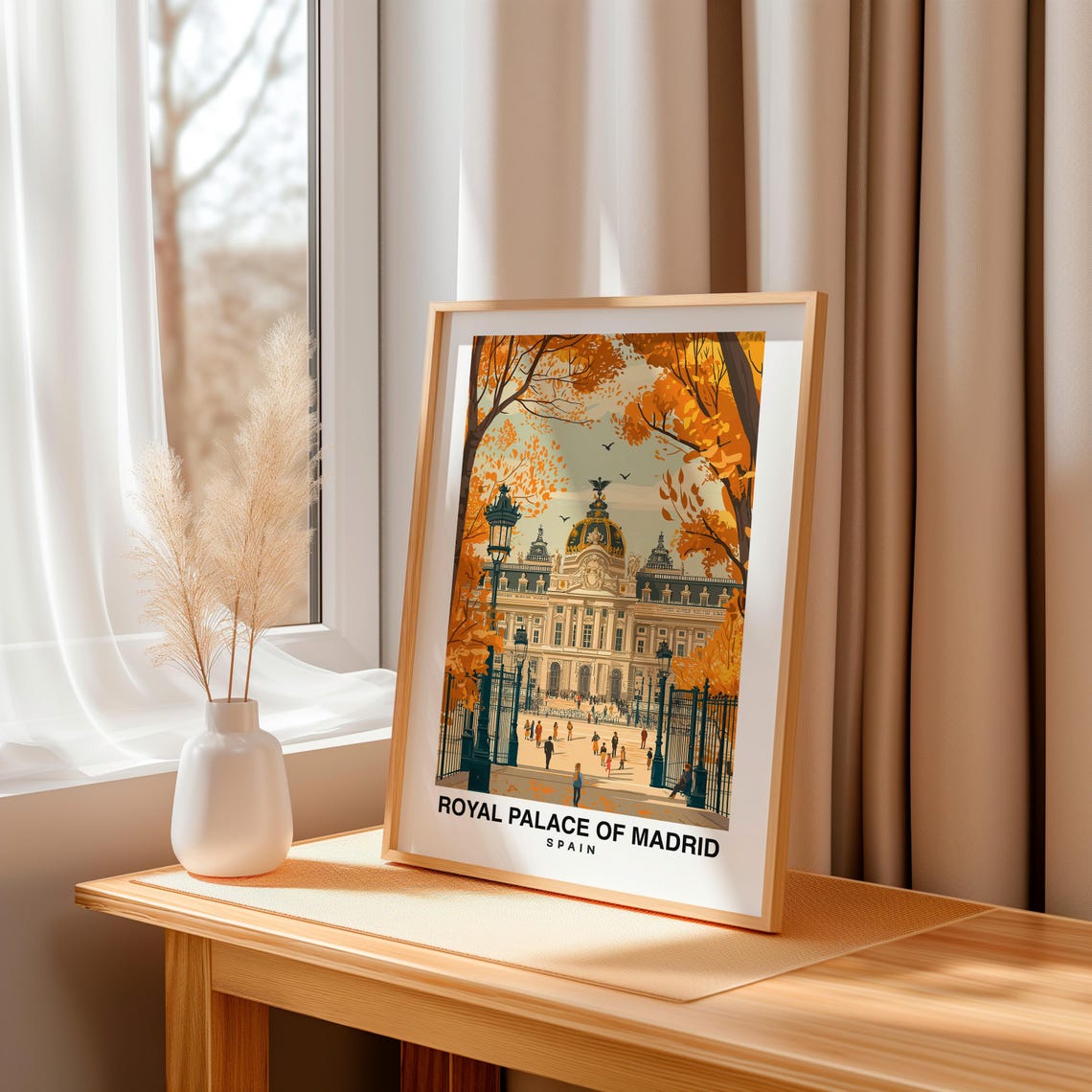 Royal Palace Of Madrid Travel Print Wall Art Madrid Spain City Print Royal Palace Of Madrid Travel Gift Royal Palace Of Madrid Poster - Image 3