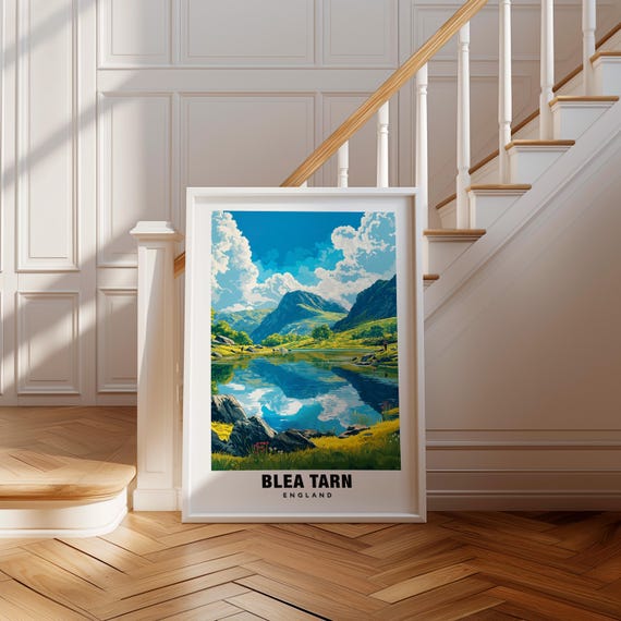 Blea Tarn Print England Poster Blea Tarn Views Blea Tarn Lake Blea Tarn Landscape England Charm Blea Tarn Beauty Blea Tarn Heritage