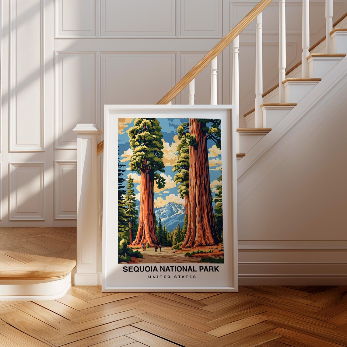 Sequoia National Park Print Usa Poster Travel Wall Art Nature Print California Poster Scenic Art Forest Decor Travel Poster