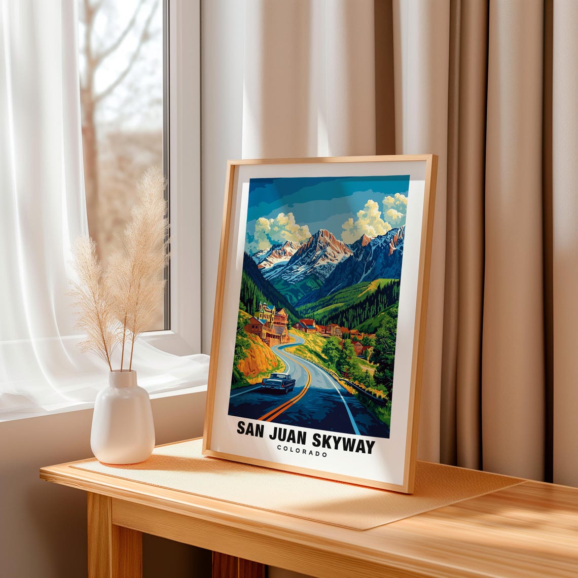 San Juan Skyway Print Colorado Poster San Juan Skyway Views San Juan Skyway Landmarks San Juan Skyway City Colorado Charm San Juan - Image 3