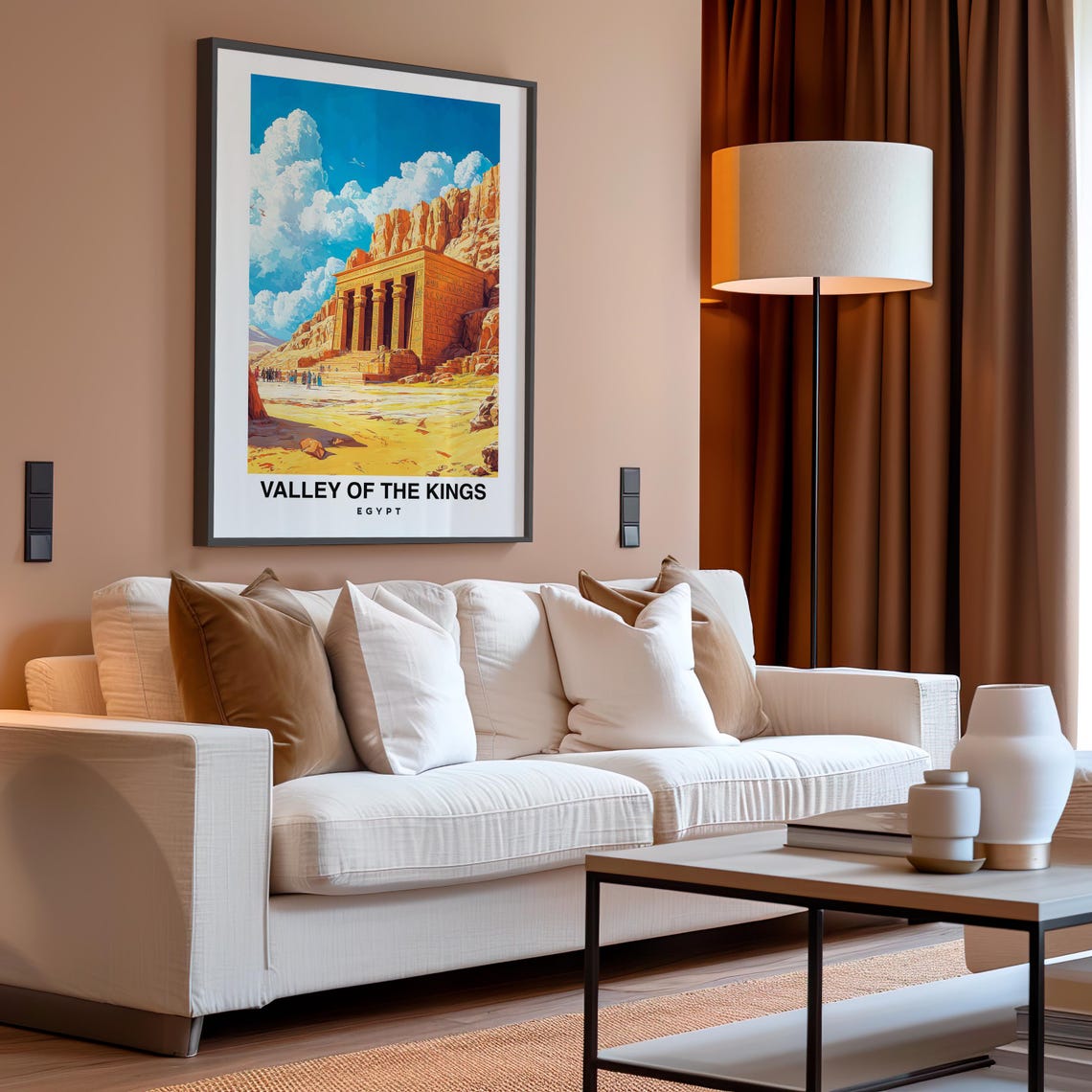 Valley Of The Kings Travel Print Wall Art Luxor Egypt City Print Valley Of The Kings Travel Gift Valley Of The Kings Poster Wall Art - Image 4