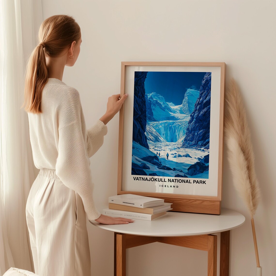 Vatnajokull National Park Iceland Travel Print Wall Art Iceland Print Iceland Travel Art National Park Poster - Image 2