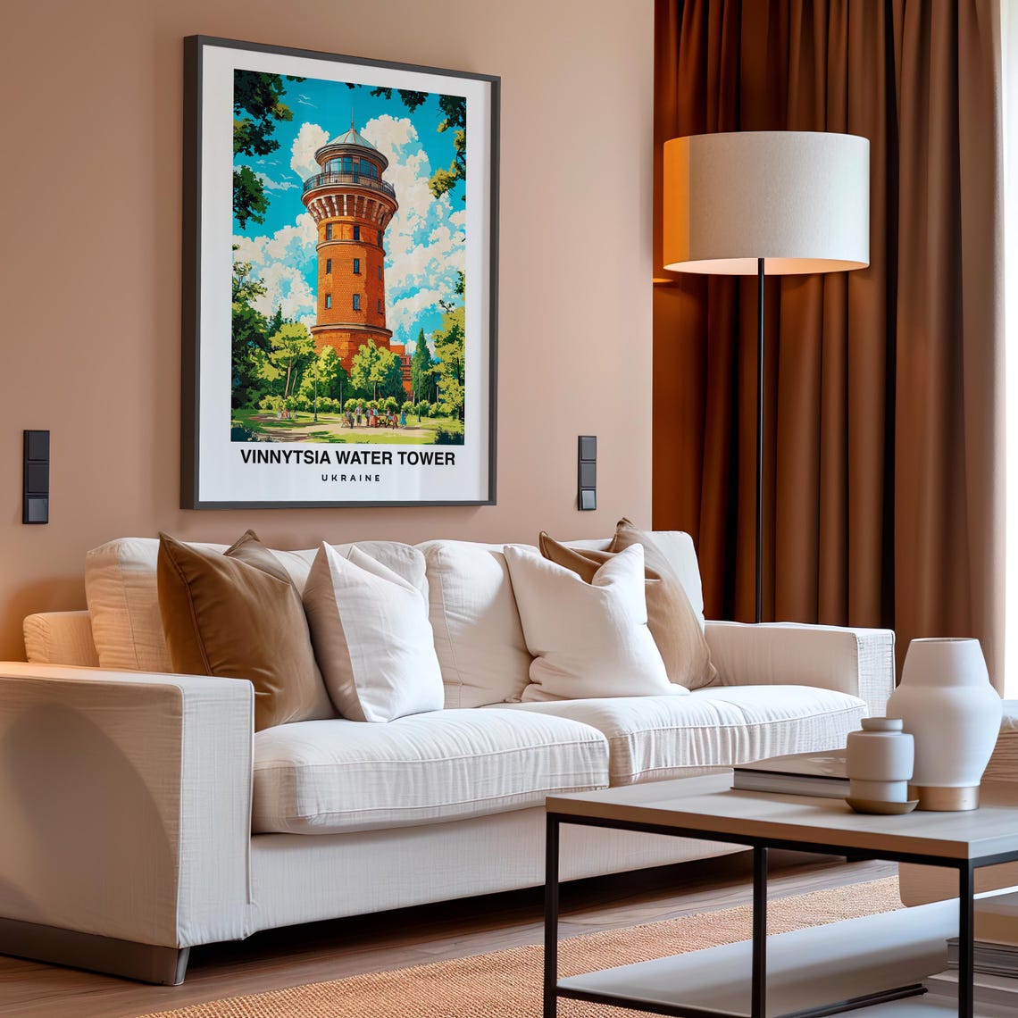 Vinnytsia Water Tower Travel Print Wall Art Vinnytsia Ukraine City Print Vinnytsia Water Tower Travel Gift Vinnytsia Water Tower Poster - Image 4
