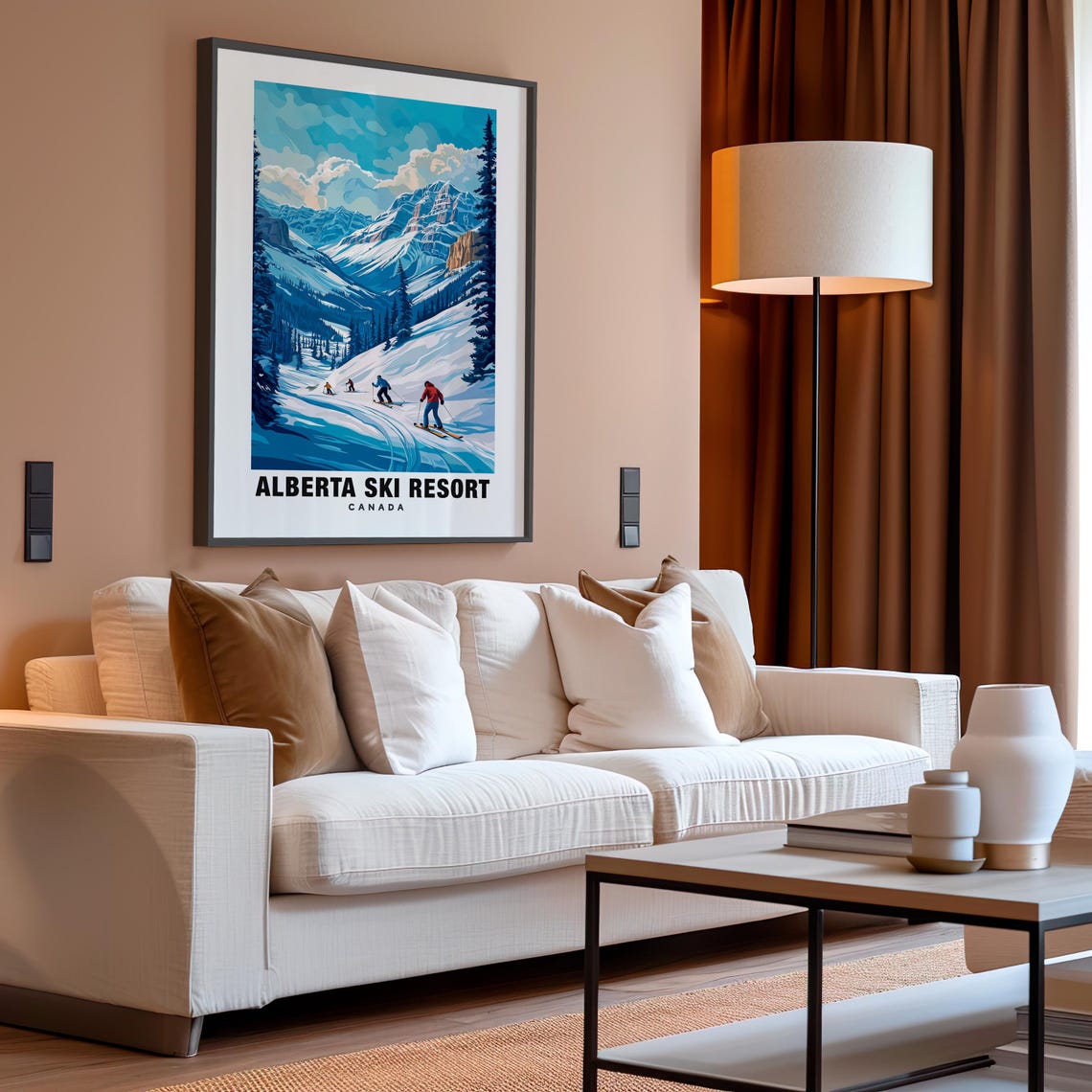 Alberta Ski Resort Print Canada Poster Alberta Views Alberta Ski Alberta Mountains Canada Charm Alberta Beauty Ski Adventure - Image 4