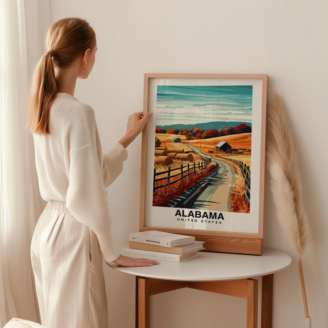Alabama Print Usa Poster Alabama Views Alabama Art Southern Charm Alabama Beauty Historic Sites Scenic Landscape Cultural Heritage - Image 2