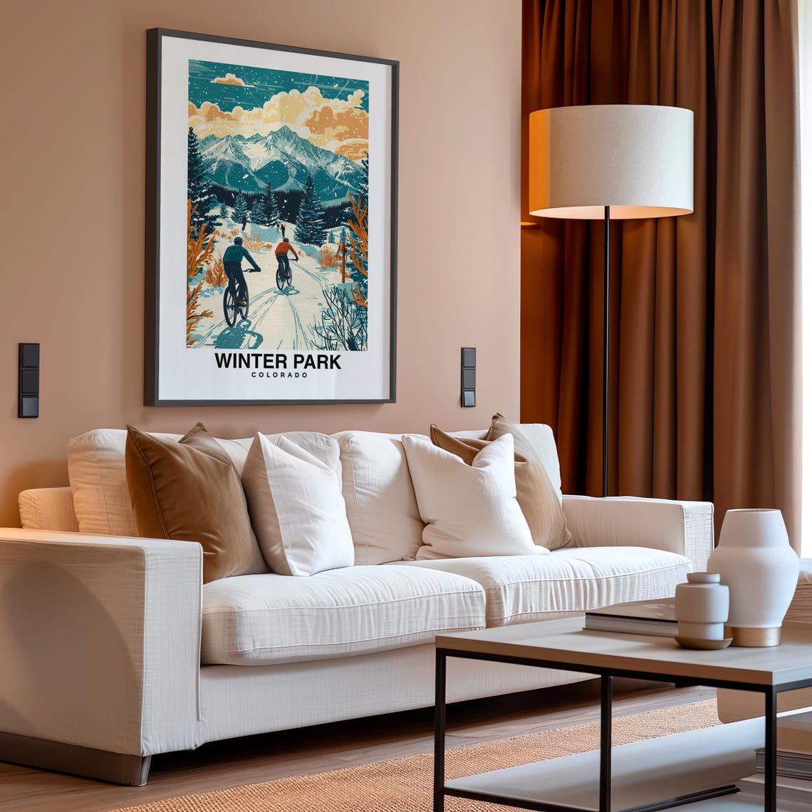 Winter Park Print Travel Poster Colorado Art Snowy Peaks Ski Resort Scenic Views Outdoor Adventure Mountain Charm Winter Wonderland - Image 4