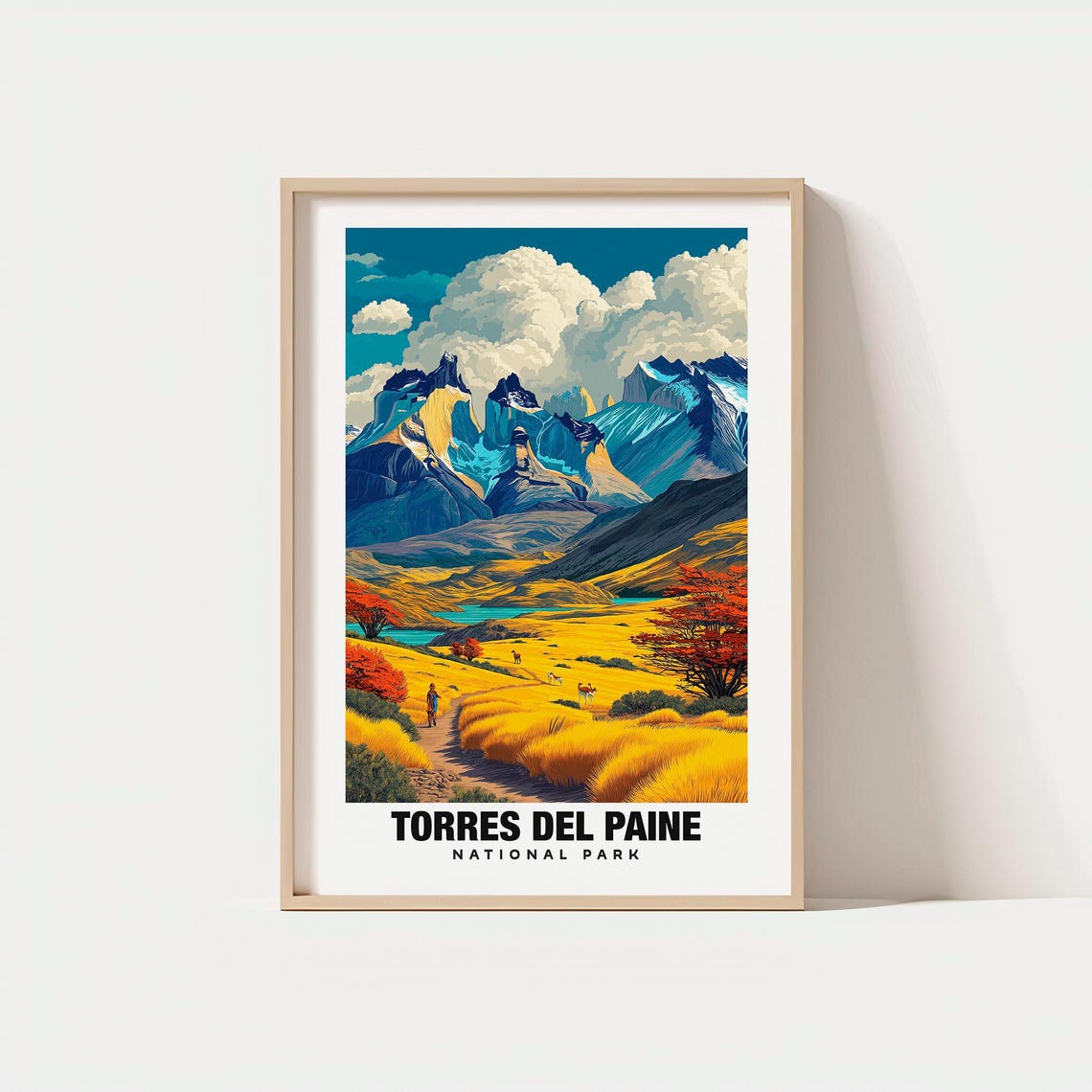 Torres del Paine National Park Patagonia Granite Peaks Poster