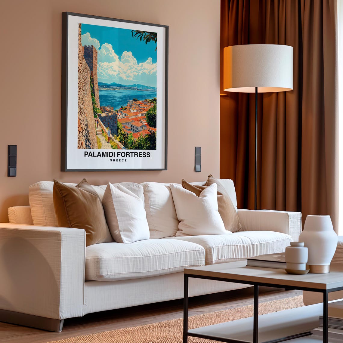 Palamidi Fortress Travel Print Wall Art Nafplio Greece City Print Palamidi Fortress Travel Gift Palamidi Fortress Poster Travel Gift - Image 4