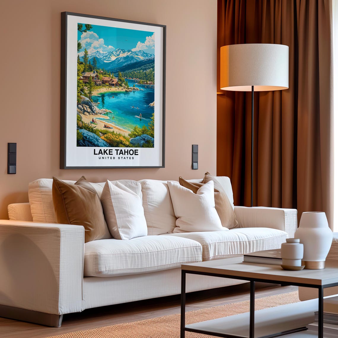 Lake Tahoe National Park Travel Print Wall Art Lake Tahoe National Park City Print Lake Tahoe National Park Travel Gift Lake Tahoe - Image 4