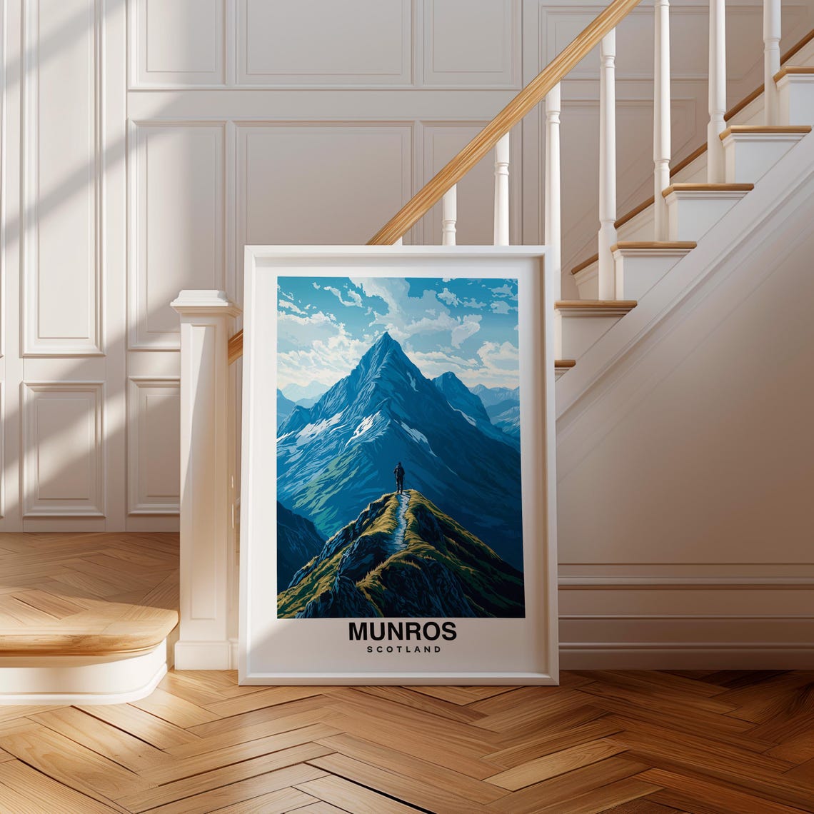 Munros Print Scotland Poster Travel Wall Art Mountain Print Scenic Art Highland Decor Nature Print Uk Poster Travel Poster