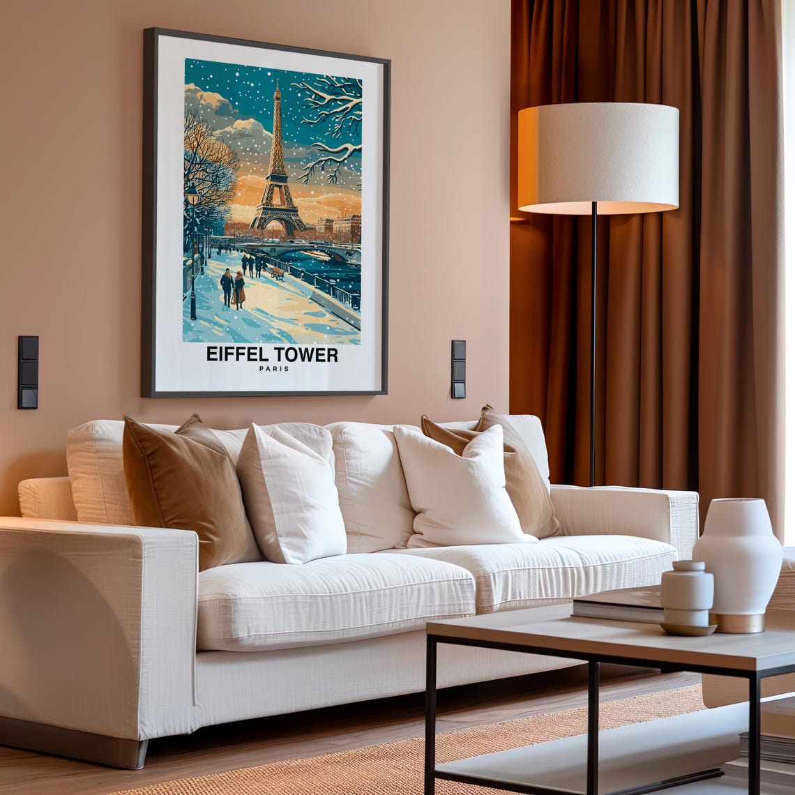 Eiffel Tower Print France Poster Travel Wall Art Landmark Print Paris Poster Scenic Art Historic Decor Travel Poster Iconic Print - Image 4