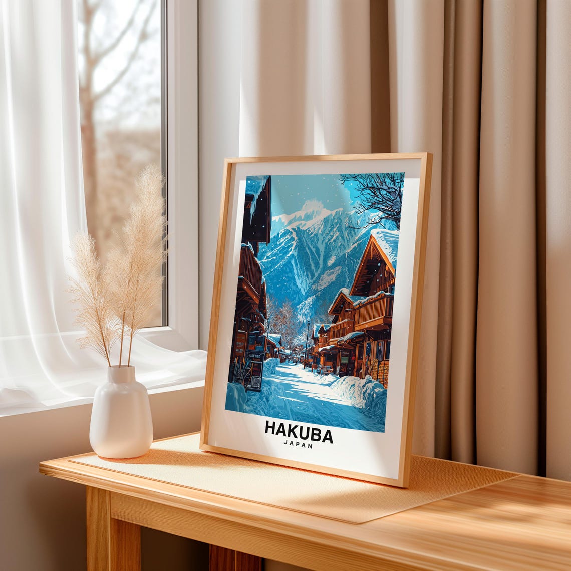 Hakuba Japan Travel Print Wall Art Hakuba Japan City Print Hakuba Japan Travel Gift Hakuba Japan Poster Wall Art - Image 3