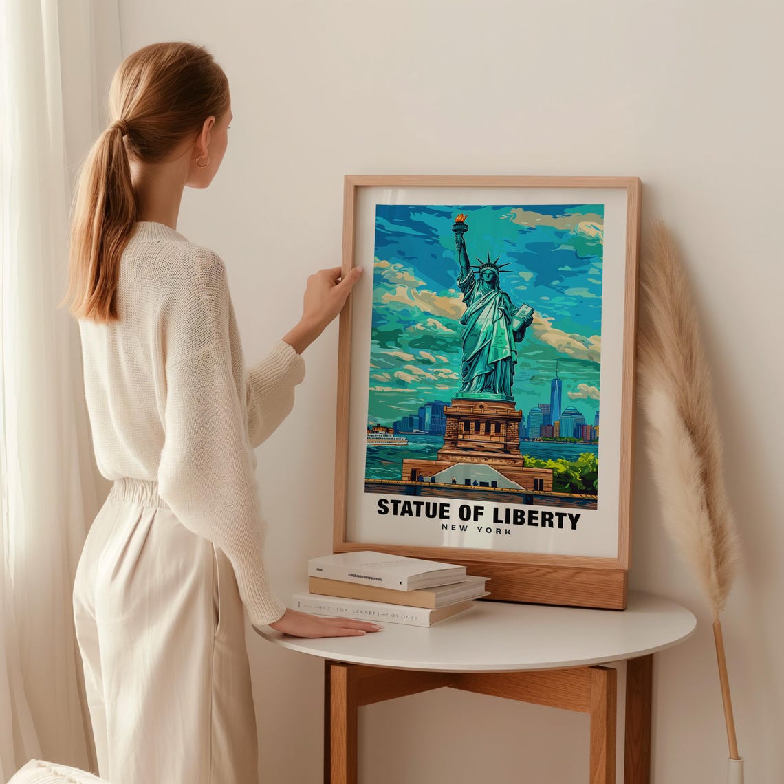 Statue Of Liberty Print Usa Poster Statue Of Liberty Views Statue Of Liberty Landmark New York City Usa Charm Statue Of Liberty Beauty - Image 2