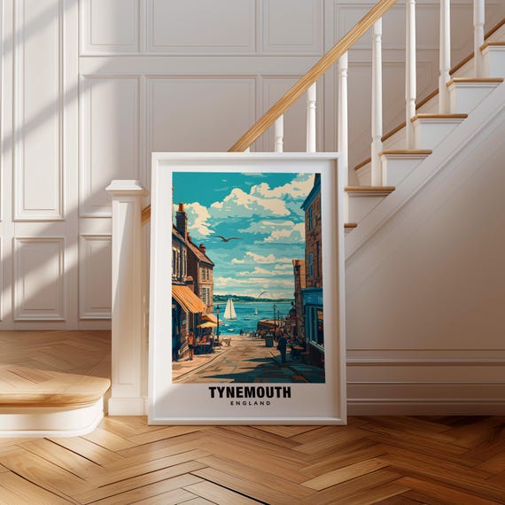 Tynemouth Print England Poster Tynemouth Views Tynemouth Beach Tynemouth Castle England Charm Tynemouth Beauty Tynemouth Heritage