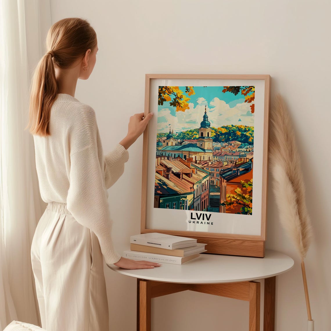 Lviv Old Town Travel Print Wall Art Lviv Ukraine City Print Travel Gift Lviv City Poster Ukraine Culture Europe Art - Image 2