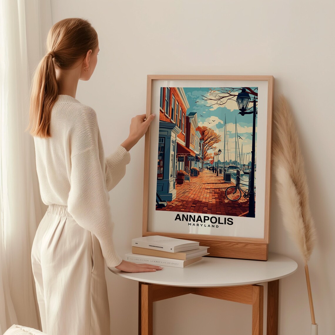 Annapolis City Print Annapolis Travel Poster Maryland Travel Gift Annapolis Maryland Poster Annapolis Gift Usa City - Image 2