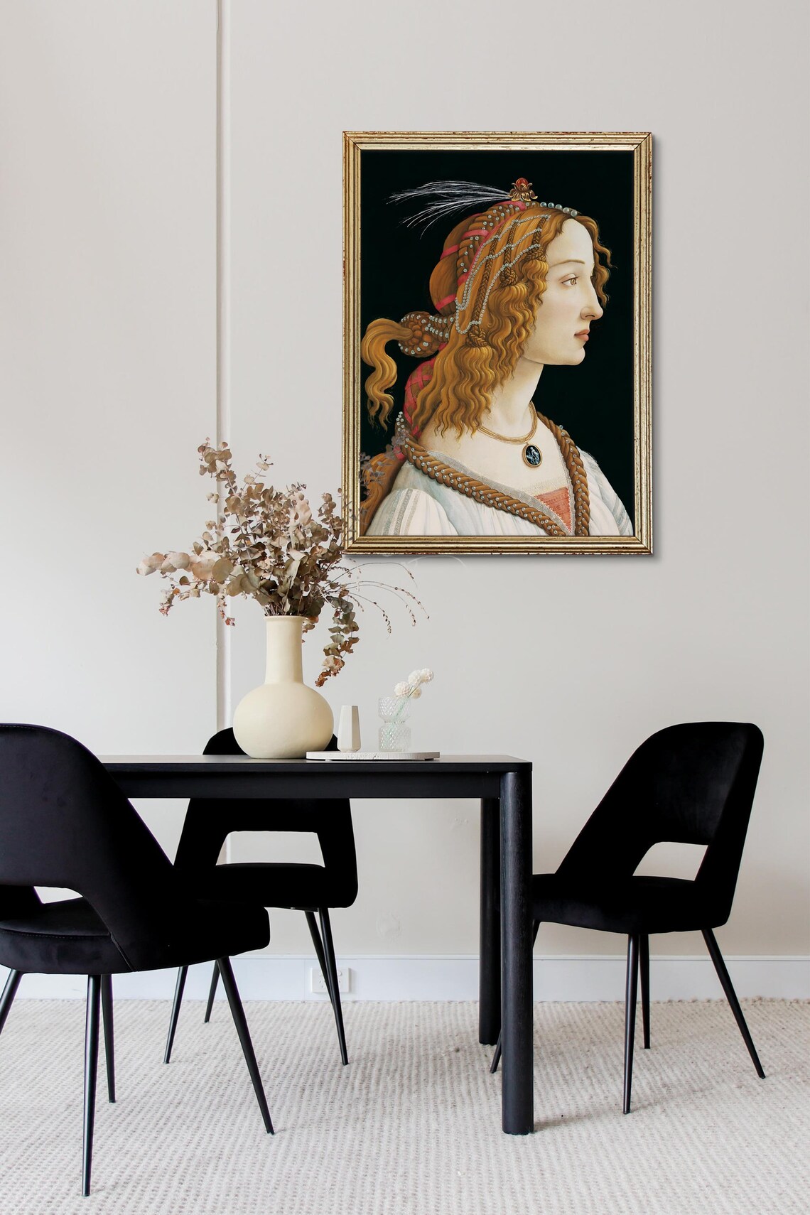 Renaissance Portrait Painting, Moody Vintage Portrait - Image 2