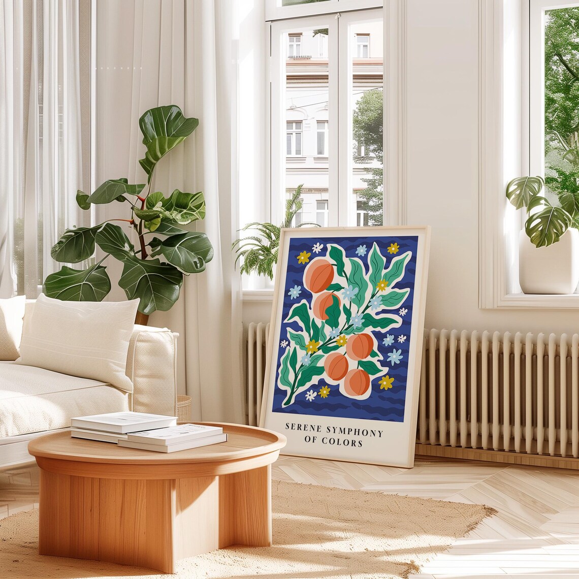 Botanical Fruit Orange Tree, Vibrant Floral Poster - Image 3