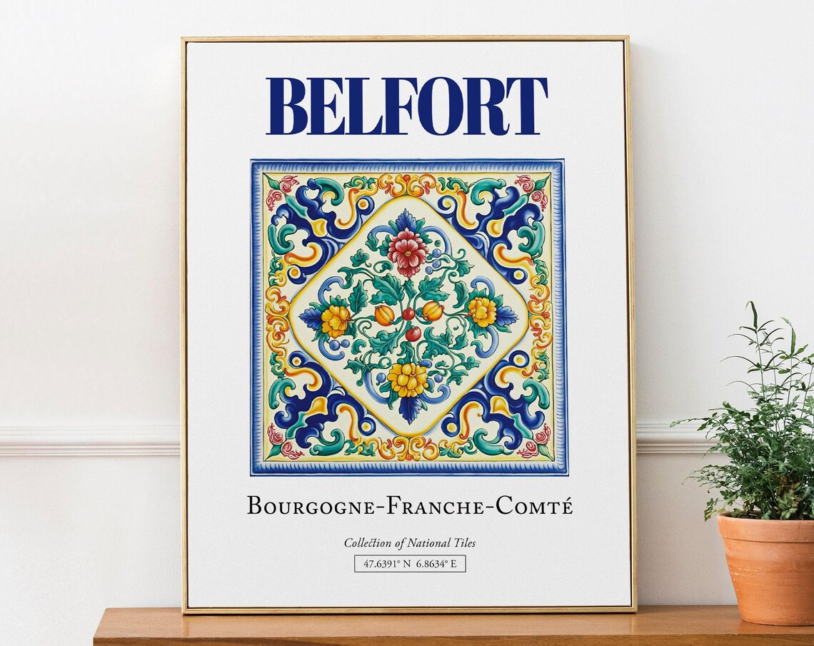 Belfort, Bourgogne-Franche-Comte France Travel Poster