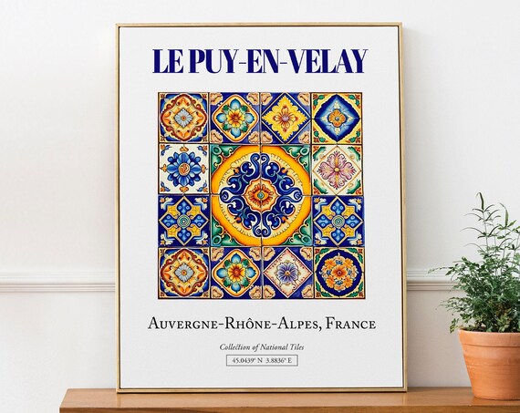 Le Puy-en-Velay Minimalist Travel Poster, France