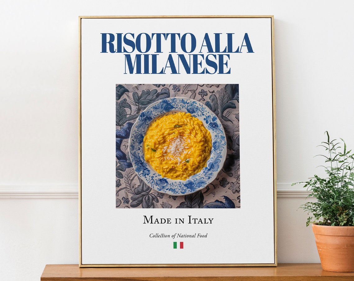 Risotto Alla Milanese, Traditional Italian Food Art Print