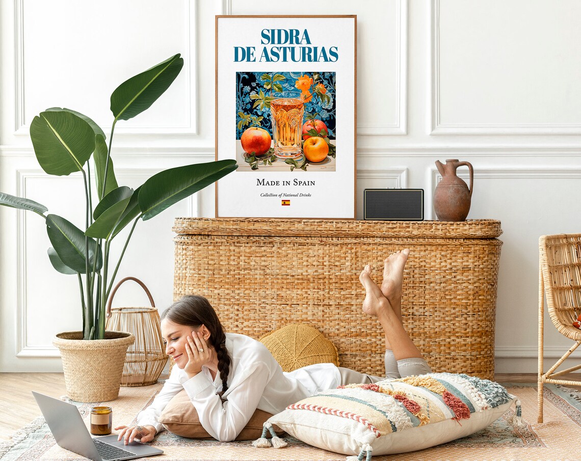 Sidra De Asturias Poster, Traditional Spanish Beverage - Image 2