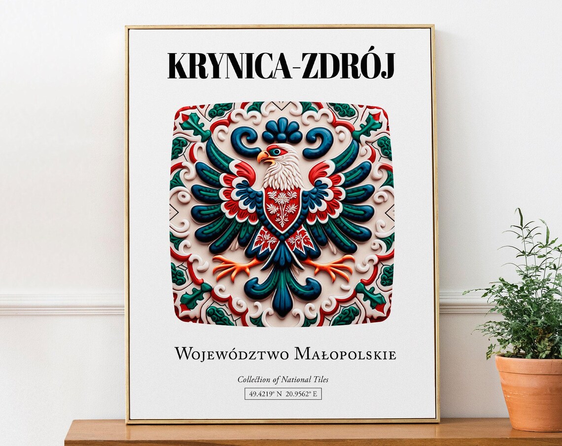 Krynicazdrj Traditional Tile Pattern Art Print