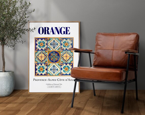 Orange Provence-Alpes-Côte D'Azur France Travel Poster
