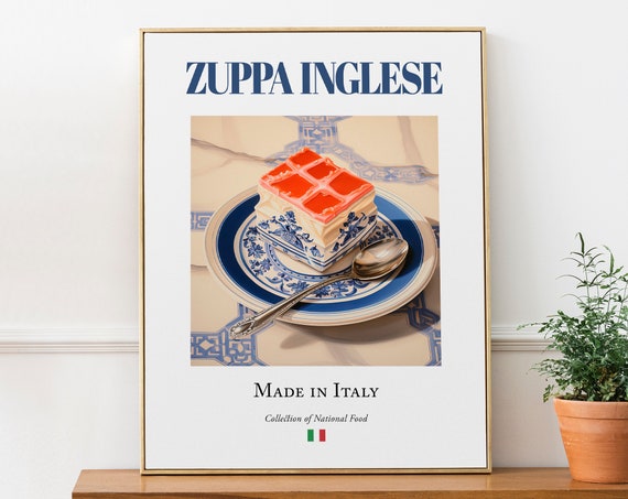 Zuppa Inglese on Maiolica Tile Plate Art Print