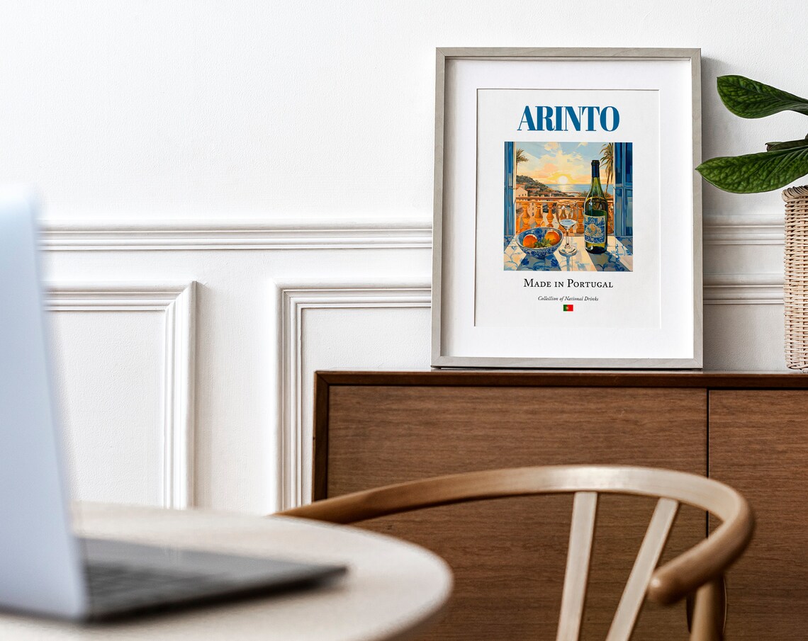 Arinto On Azulejo Tile, Portugal Beverage Poster - Image 3