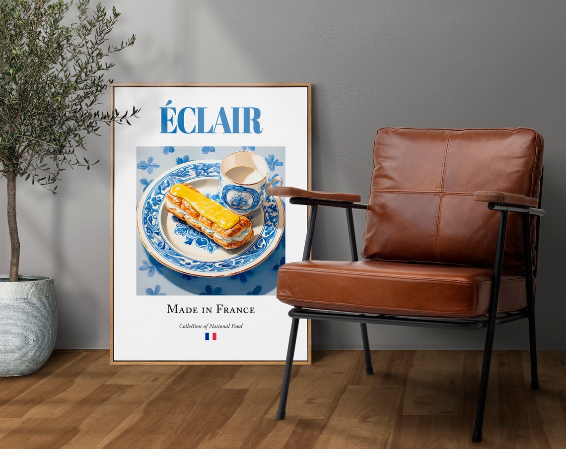 Clair on Maiolica Tile Plate, French Kitchen Poster - Image 4