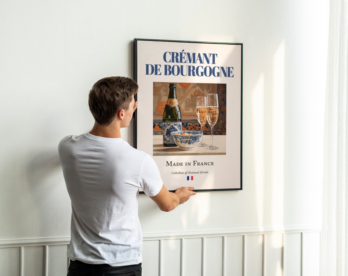 Cremant De Bourgogne, Traditional French Drink Poster - Image 3
