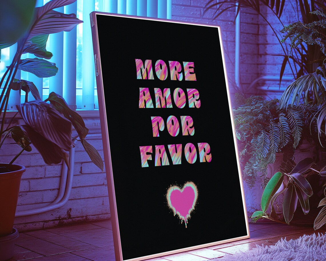 More Amor Por Favor Inspirational Wall Art - Image 3