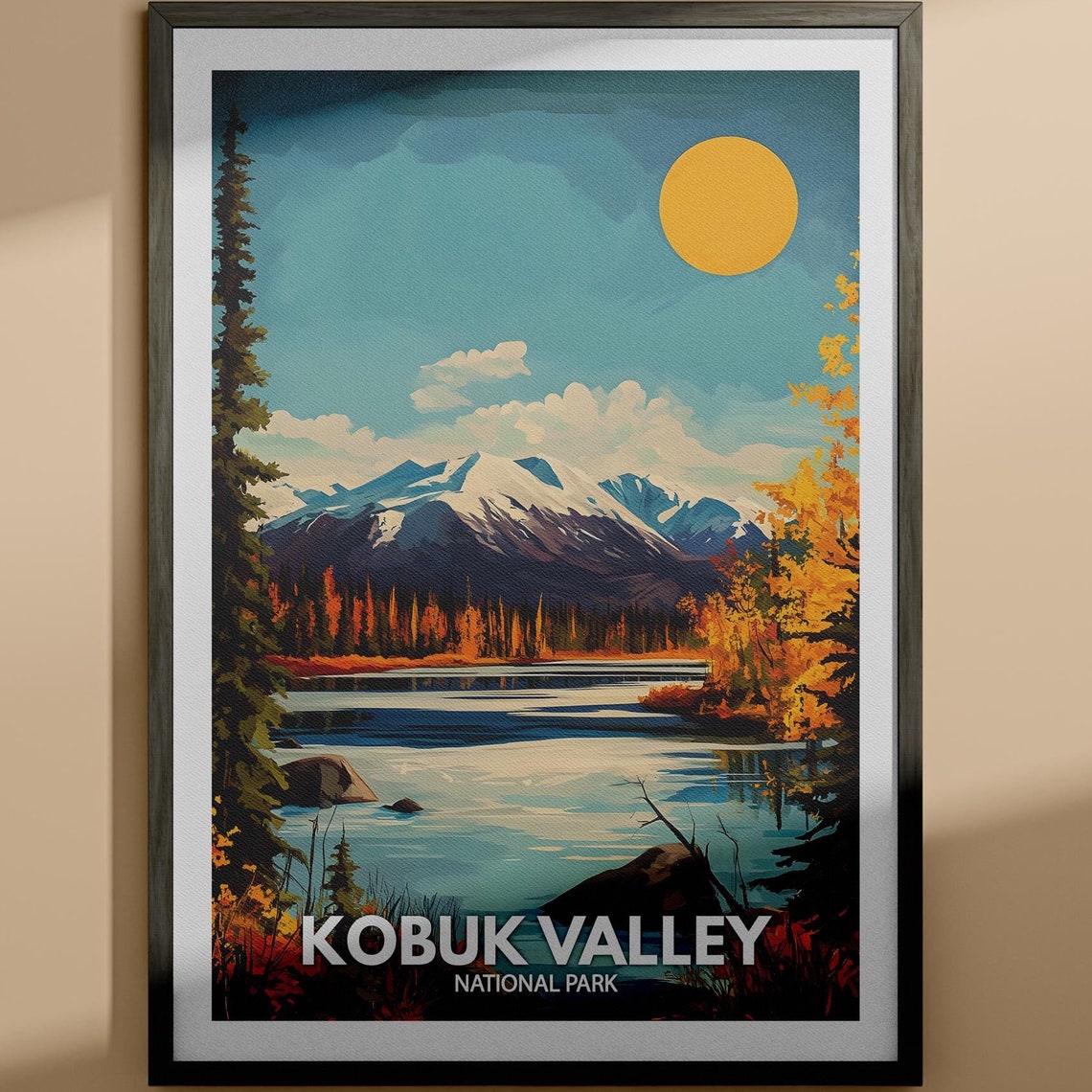 Kobuk Valley Print Kobuk Valley National Park Poster United States National Parks Art United States Travel Poster Nature Prints